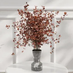 Red Eucalyptus Vase