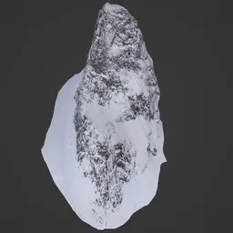 Large Mountain Snow Cliff