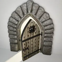 Medieval Gothic Door 23