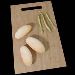 Kitchen Prep Board with Vegetations