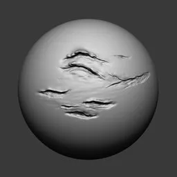 3D Blender sculpting brush for creating detailed small cuts and wound textures on virtual models.