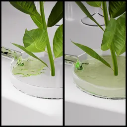 Serum fluid simulation science lab