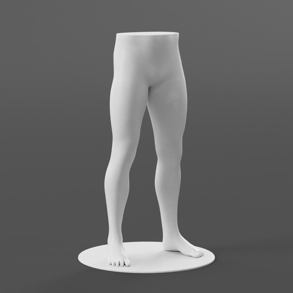 Male Mannequin Legs Generic | Clothing models | BlenderKit