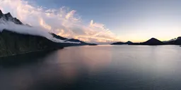 Colorful Sunset Ocean Landscape