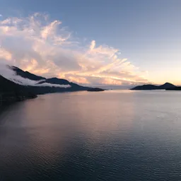 Colorful Sunset Ocean Landscape