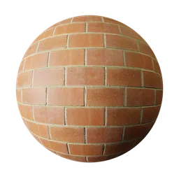 High-quality PBR brick texture for 3D materials, compatible with Blender and Substance Designer.