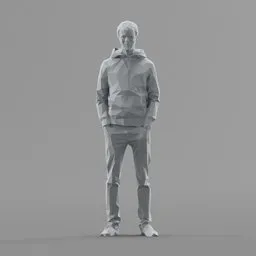Lowpoly Male Standing