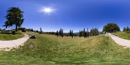 Sunny Blue Sky Day Park