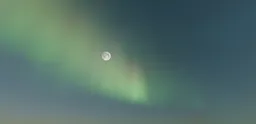 Aurora Fog Moon