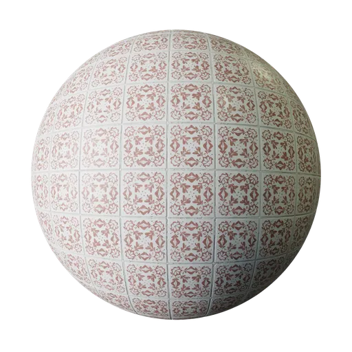 Decorative red tiles