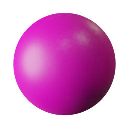 Vibrant pink Cheap Toy Plastic PBR material for 3D software, with a smooth and shiny texture.