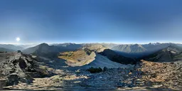 Mountain Bluesky Rock Ground