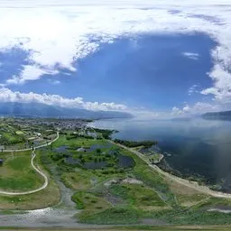 Highsky forest old building lake