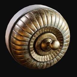 Antique Brass Light Switch Ornate