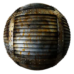 Metal Rivets Rusted Vent