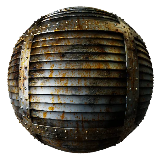 Metal Rivets Rusted Vent