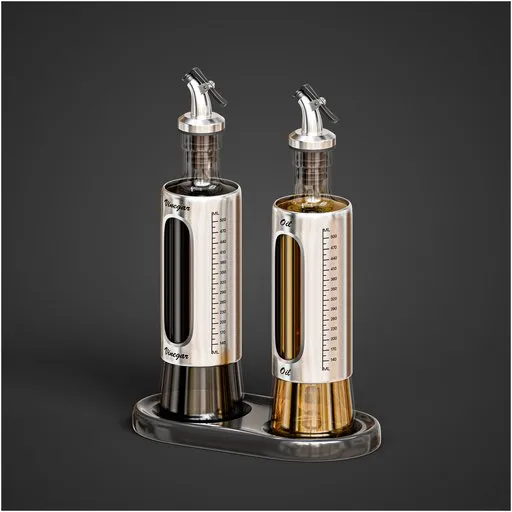 Stainless Oil & Vinegar Cruet Set - PBR