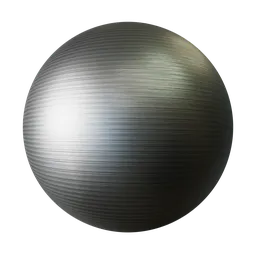 Brushed metal texture for PBR shading in Blender 3D, showcasing horizontal pattern for realistic material design.