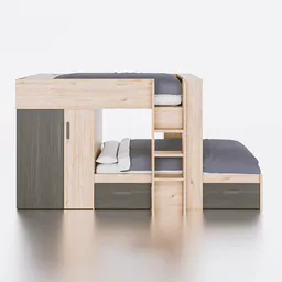 Wooden Bunk Bed