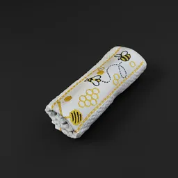 Folded Dish Towel - Bee