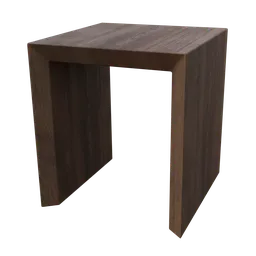 Modern 3D bedside table with high-resolution textures, ideal for adding detail to virtual interiors, compatible with Blender.