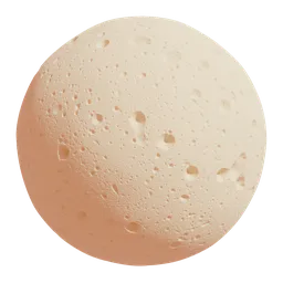 High-resolution procedural memory foam texture for PBR rendering in Blender 3D, detailed and ideal for realistic plastic materials.