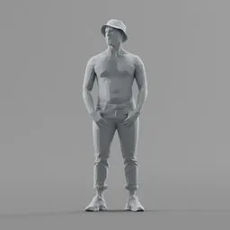 Lowpoly Male Standing