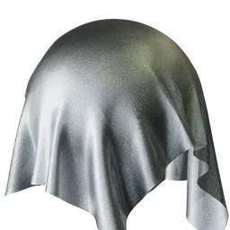 Silvery translucent fabric