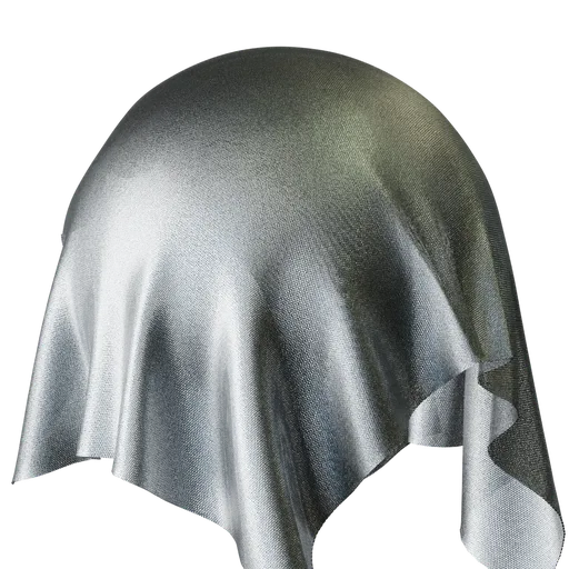 Silvery translucent fabric