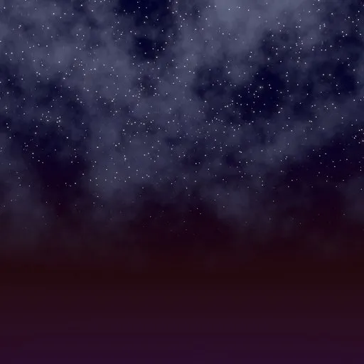 Detailed 3D starry night sky with dynamic procedural clouds, ideal for creative rendering in Blender.