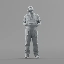 Lowpoly Construction Worker