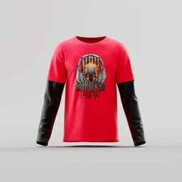 Hard Rock Hell Layered Skull T-Shirt