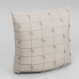 beige leather cushion