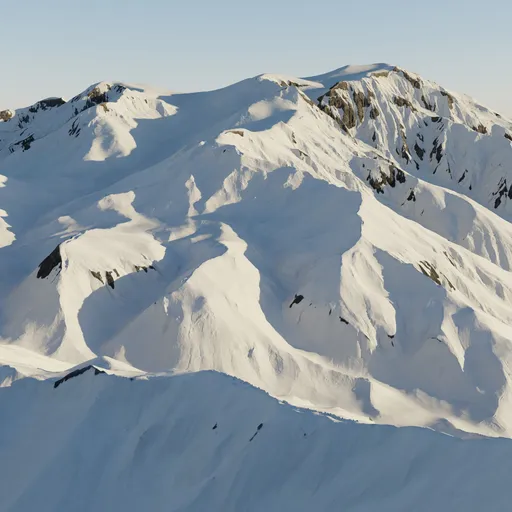 Snow Mountain Peak Terrain