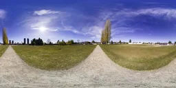 City Park Sunny Day Buildings