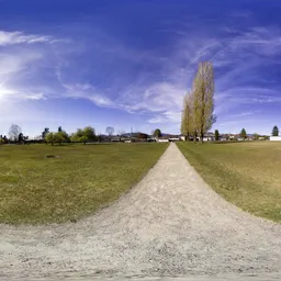 City Park Sunny Day Buildings