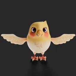 Cute Stylized Cockatiel