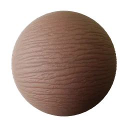 Deep Brown Fine Wrinkled Elbow Skin