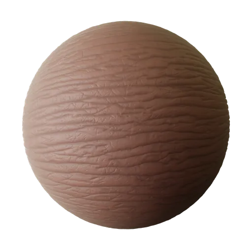 Deep Brown Fine Wrinkled Elbow Skin