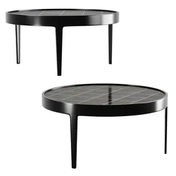'Passy' round low table