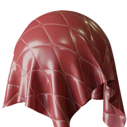 Quilted Red Leather
