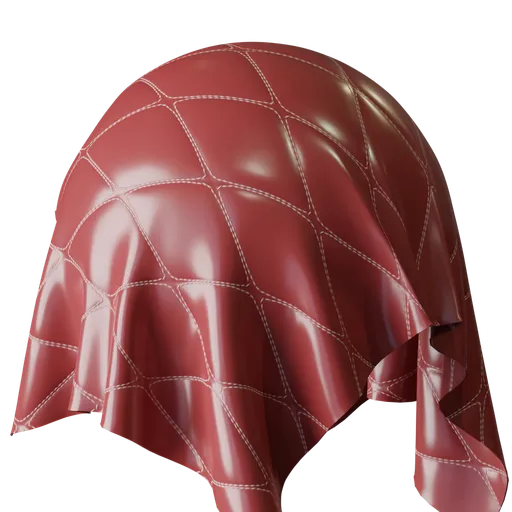 Quilted Red Leather