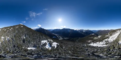 Aerial Mountain Landscape Day