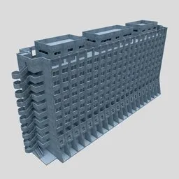 Brutalist Apartment Building