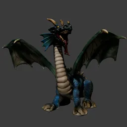 Fantasy Dragon Figure (photoscanned)