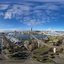 Sunny Day City River