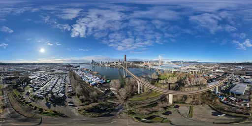 Sunny Day City River