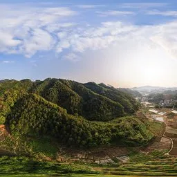 Cloudy sunset atmosphere HDRI