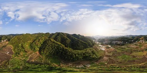 Cloudy sunset atmosphere HDRI