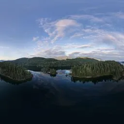 Lake Landscape Twilight Clouds